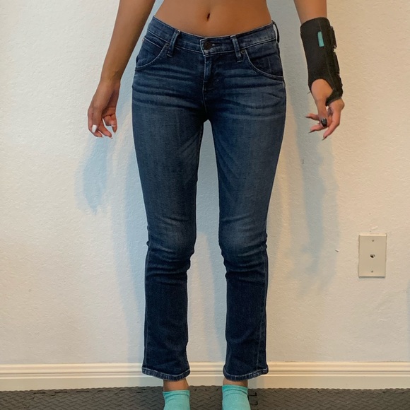 HUDSON BAILEE CROP MIDRISE BABY BOOT JEANS SZ 25 - Picture 5 of 10